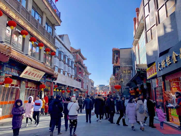 西城區(qū)大柵欄街道及附近的小區(qū)